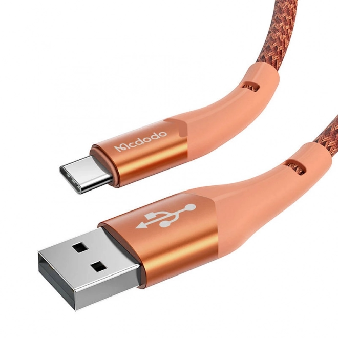 Kábel USB na USB-C Mcdodo Magnificence LED 1m (oranžový)