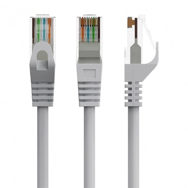 Patch cord kat.6 medený UTP 7,5m šedý