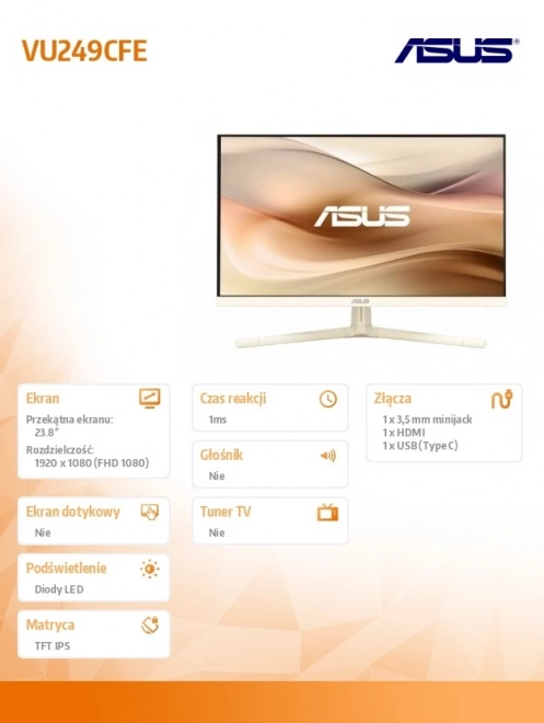 Monitor 24" s USB-C a frekvenciou 100Hz