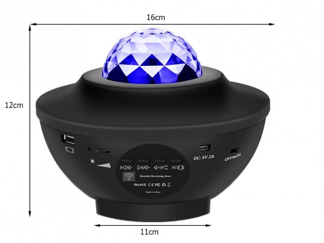 Hviezdny projektor led nočné svetlo rgb + diaľkové ovládanie