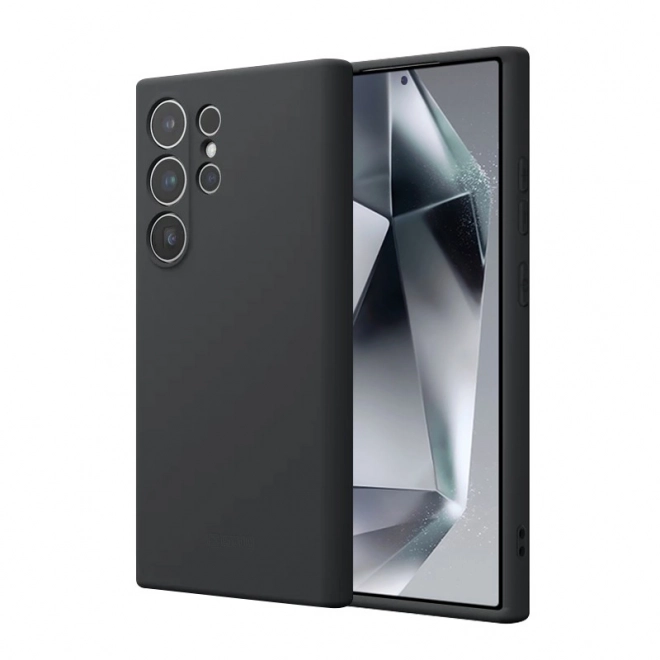 Štýlový kryt Crong pre Samsung Galaxy S24 Ultra - čierny