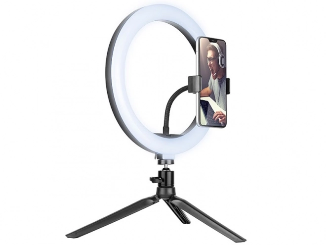 Lampa kruhová 26 cm s mini statívom