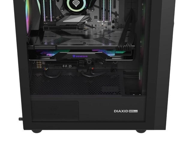 Počítačová skriňa Genesis Diaxid 605 ARGB MIDI Tower USB-C čierna
