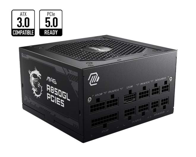 Napájací zdroj MAG A850GL PCIe5 850W 80PLUS Gold