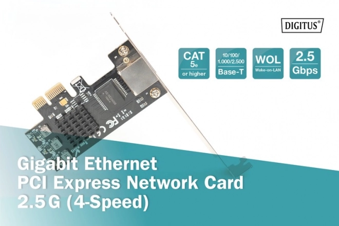 Karta sieťová PCI Express Gigabit Ethernet DIGITUS