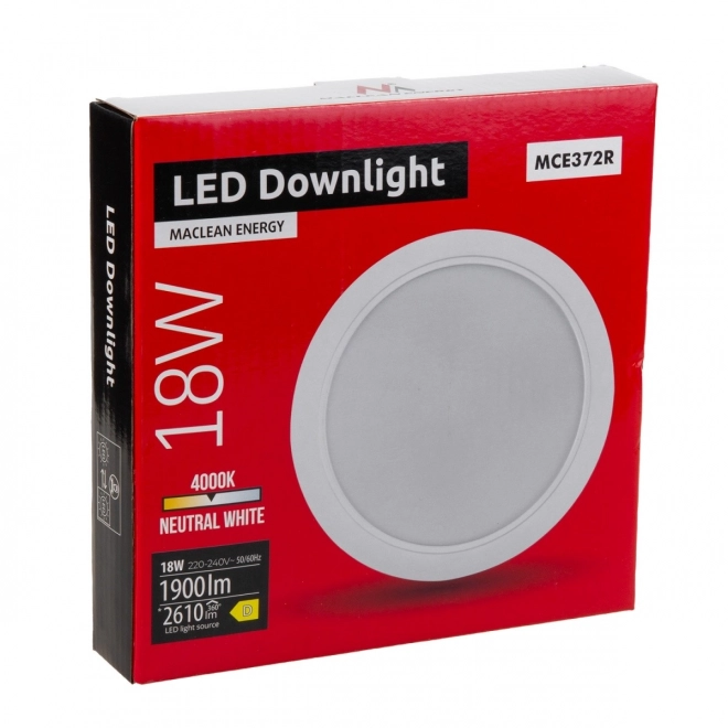 Panel LED stropný 18W 4000K