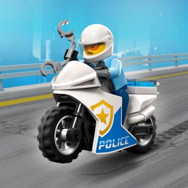 Lego City Policajná motorka - prenasledovanie auta