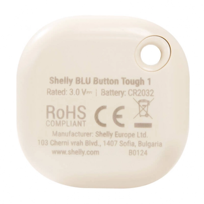 Tlačidlo Shelly Blu Button Tough 1 béžové