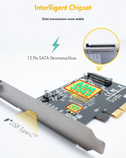 Karta PCIe s USB Type-C 3.2