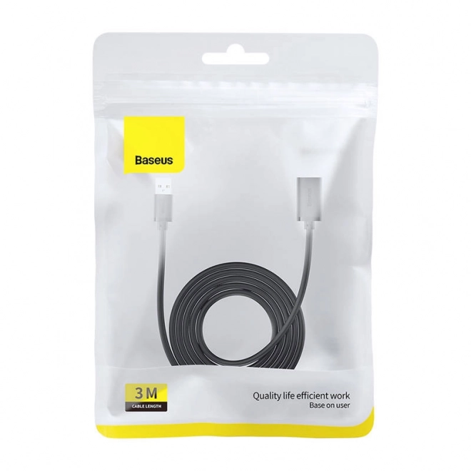 USB 3.0 predlžovací kábel Baseus AirJoy 3 m čierny