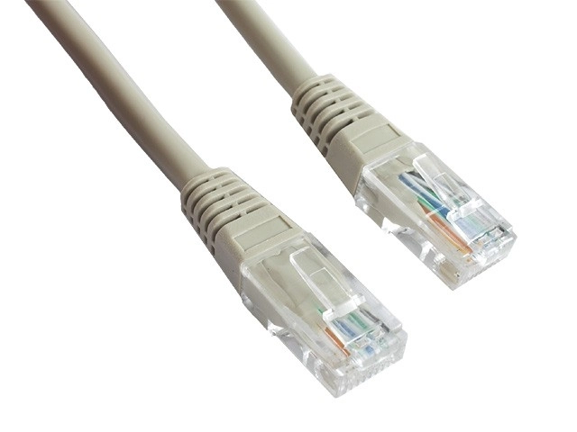 Patch cord kategórie 5e s liatou chráničkou 15M sivý