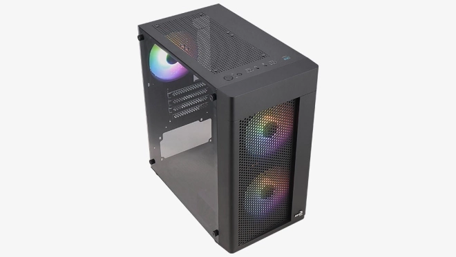 Mini Tower skriňa Hexform s RGB osvetlením