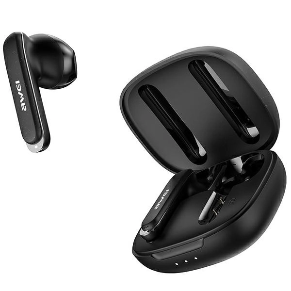 Bezdrôtové stereo slúchadlá Awei T66 TWS čierne