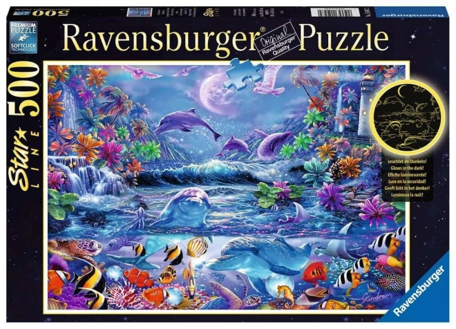 Svietiace puzzle Magický úplnok 500 dielikov