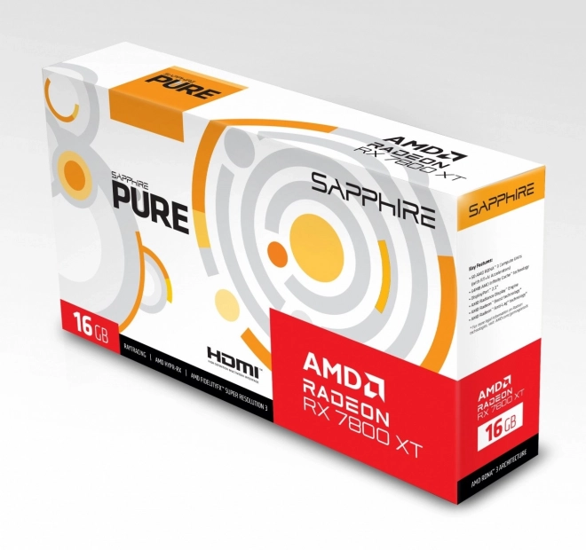 Grafická karta Radeon RX 7800 XT Pure Gaming OC 16GB