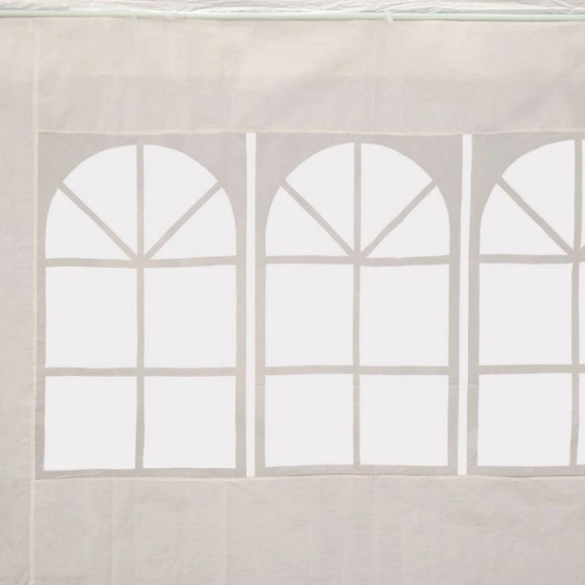 Záhradný komerčný pavilónový stan 3x6 m, 6 stien, biely