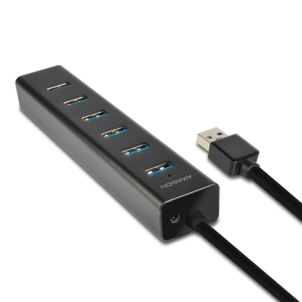 7-portový USB hub s rýchlym nabíjaním AXAGON