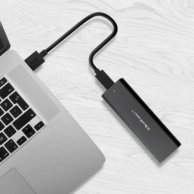 Kryt na disk SSD M.2 USB typ C NVME Qoltec