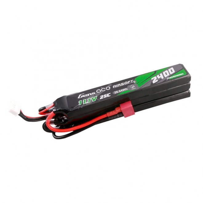 Gens ace 25C 2400mAh 11.1V nunchuck lipo batéria s Deans konektorom pre airsoft