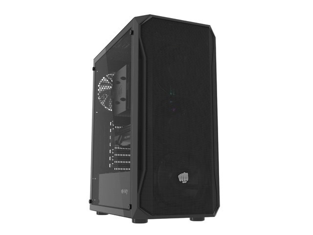 Herná skriňa Fury Shobo SH4F Midi Tower s oknom Čierna