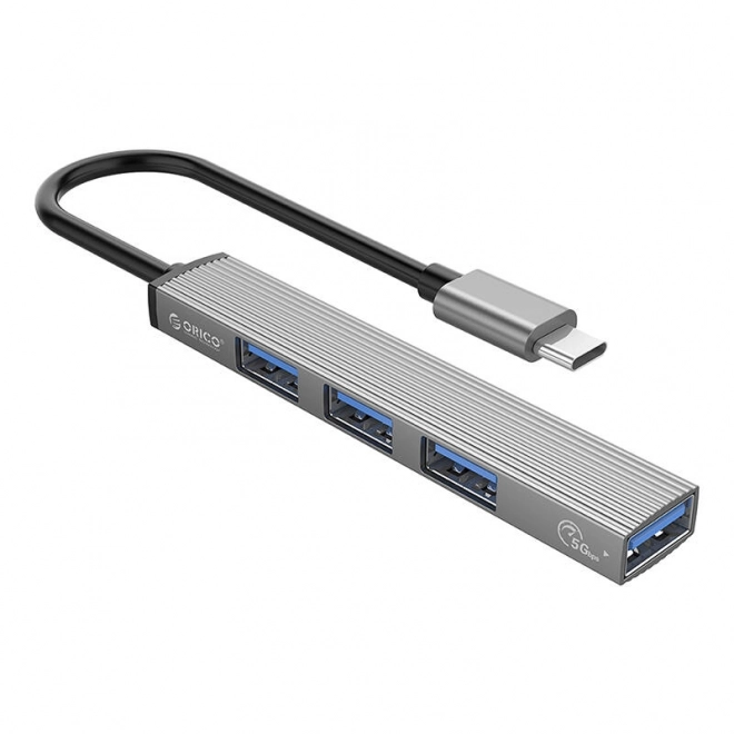 Orico rozbočovač: USB na USB 3.0 + 3x USB 2.0 (šedý)