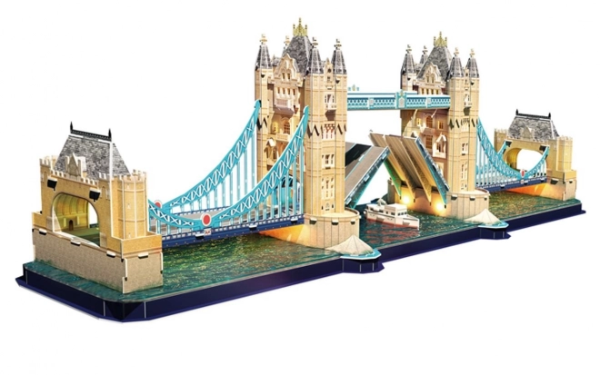 3D puzzle Tower Bridge s LED osvetlením