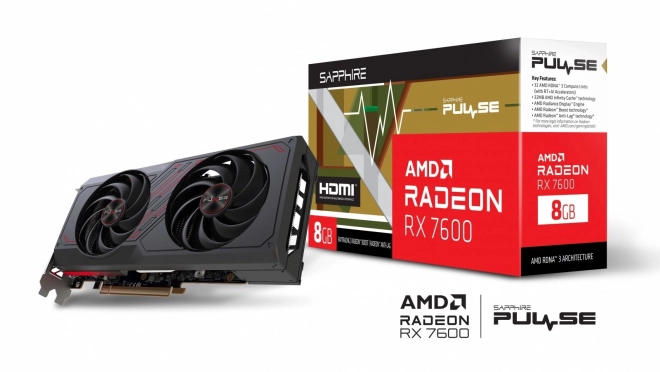 Grafická karta Radeon RX 7600 Gaming OC 8G GDDR6