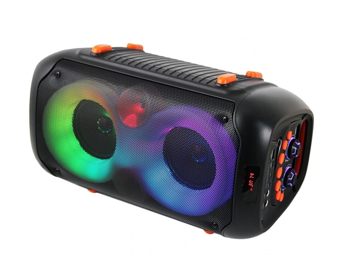 Prenosný Bluetooth reproduktor s LED osvetlením pre karaoke