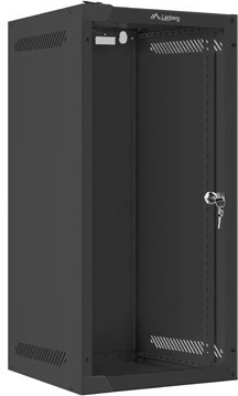 Nástenná 10" sieťová skriňa 12U 280×310 mm, čierna, FLAT PACK