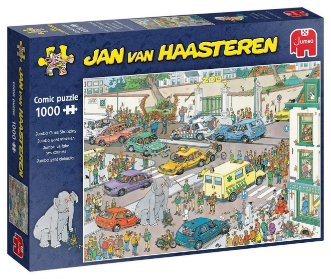 Jumbo jigsaw puzzle Jan van Haasteren Nakupovanie 1000 dielikov