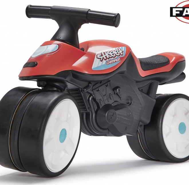 Falk odrážadlo Baby Moto Team Bud Racing červené