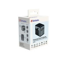 Univerzálny cestovný adaptér Verbatim UTA-03 s nabíjačkou PD 30W