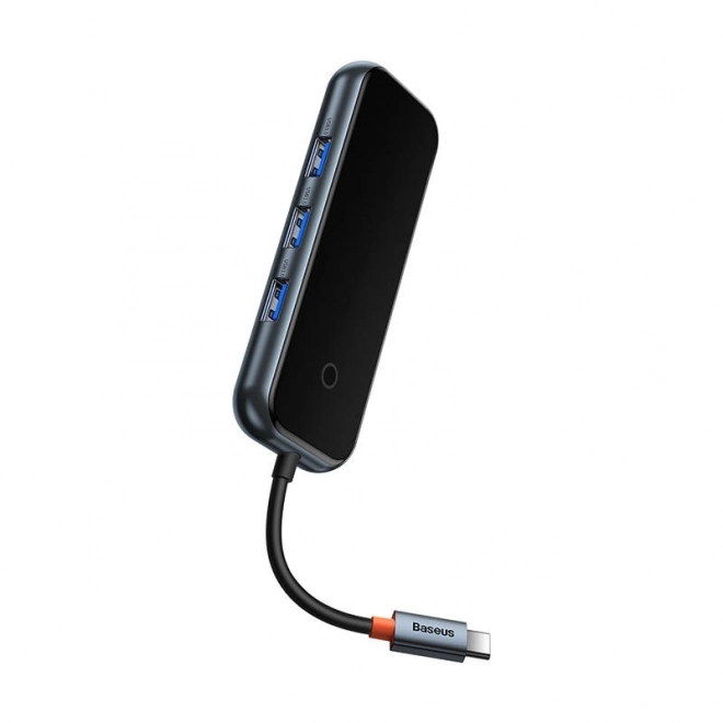 Adaptér Baseus Hub USB-C na 4xUSB 3.0 tmavošedý