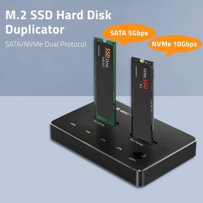 Dokovacia stanica na SSD M.2 | NVMe | SATA | USB-C | Dual 2 x 2TB