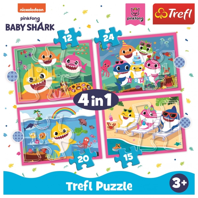 Puzzle 4v1 - Baby Shark