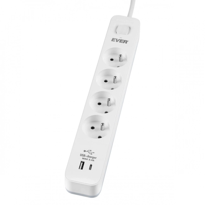 Antiprepäťová ochranná lišta s nabíjaním USB PROTECT