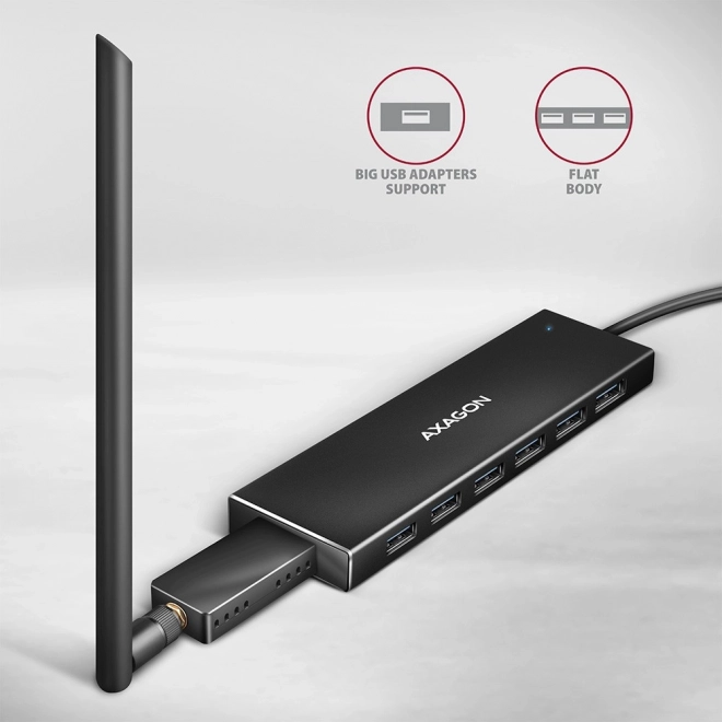USB Hub 7-Portový AXAGON HUE-F7A