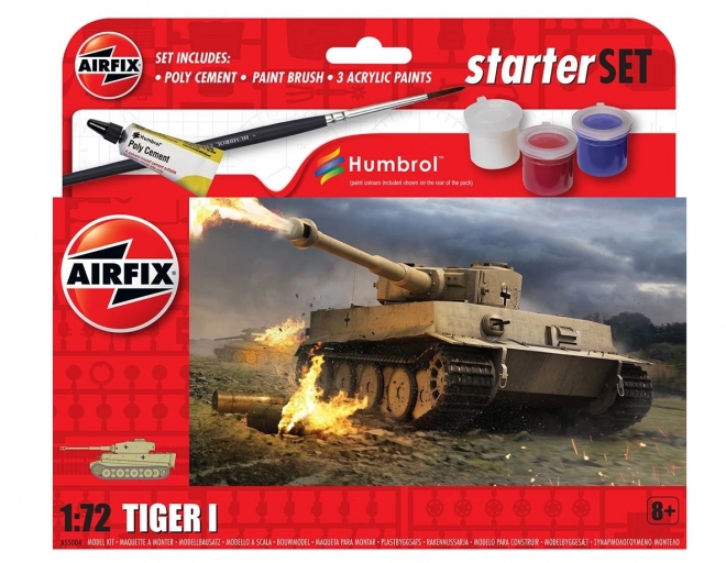 Plastový model Tiger I v malom sete