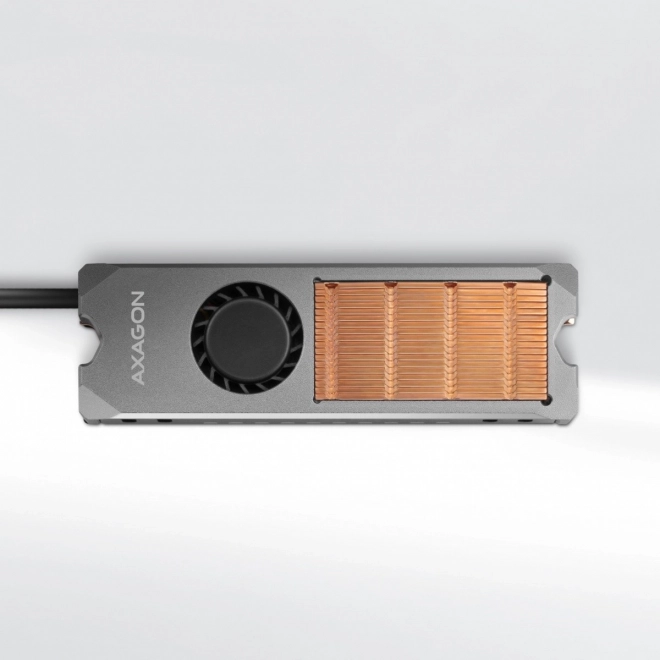 Medený chladič s ventilátorom pre M.2 SSD disky