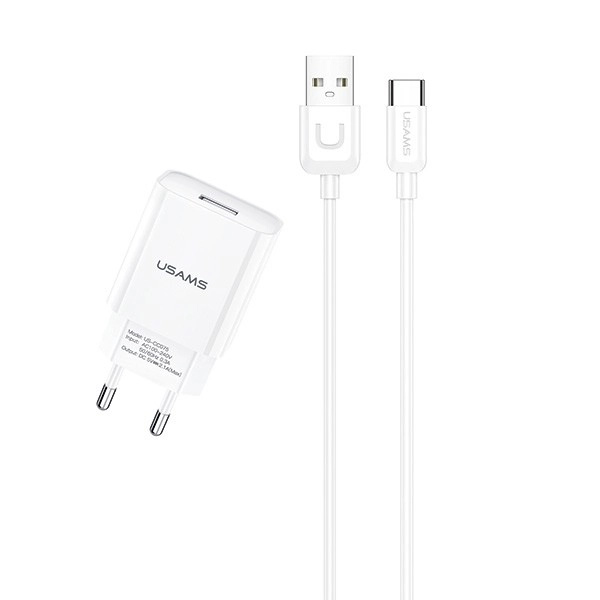 Nabíjačka USB s káblom USB-C 2,1A od USAMS