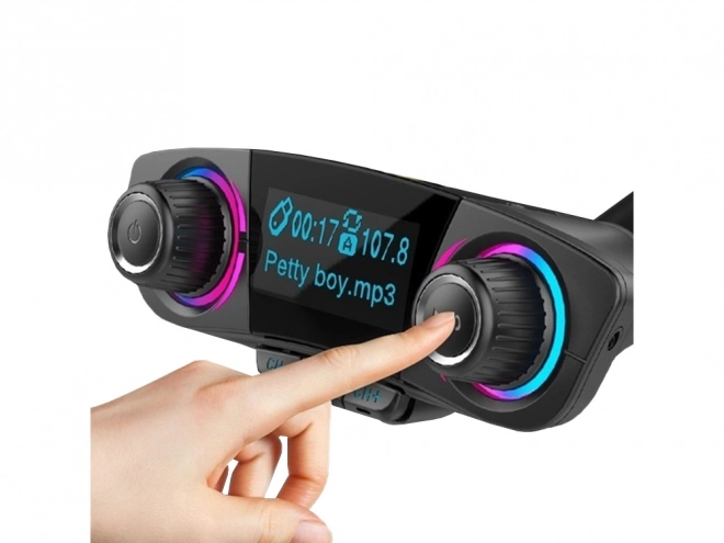 Multifunkčný FM Bluetooth USB 5.0 Transmiter 8v1