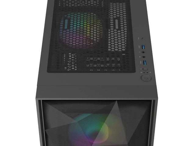 Počítačová skriňa Genesis Diaxid 605 ARGB MIDI Tower USB-C čierna