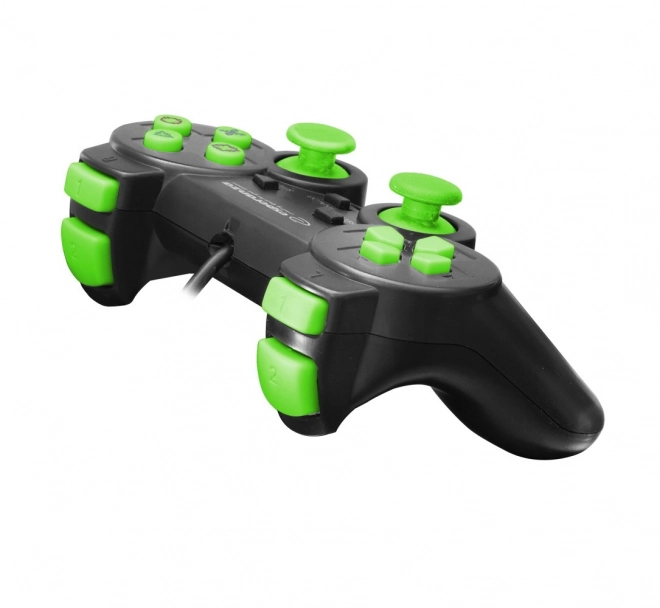 Gamepad pre PS3/PC USB čierno-zelený