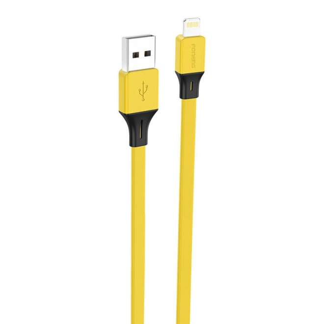 Foneng USB-A na Lightning kábel 1m žltý