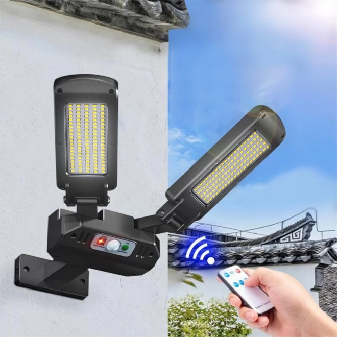 Solárne LED osvetlenie s pohybovým senzorom a diaľkovým ovládaním