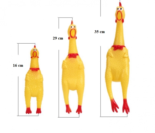 Pískacia hračka pre psov - Kuracia figúrka, 29 cm