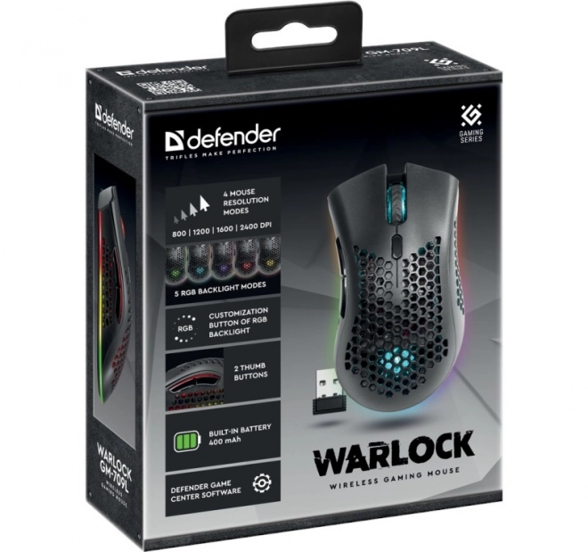 Bezdrôtová herná myš Defender Warlock