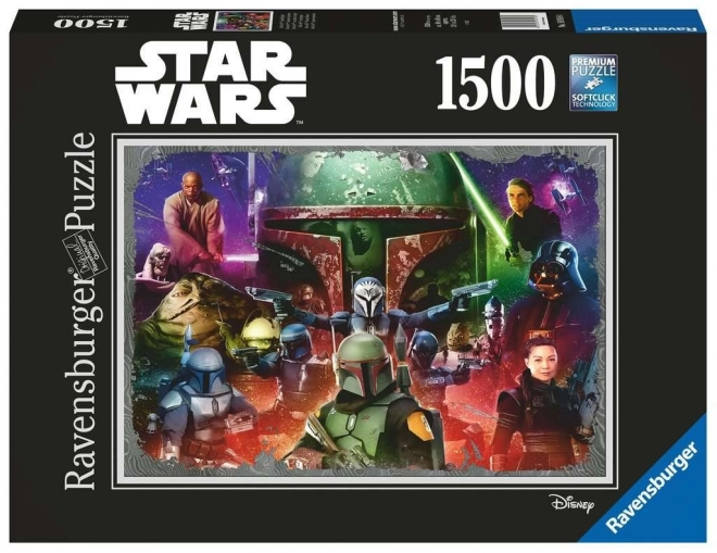 Ravensburger - Puzzle 2D 1500 dielikov: Boba Fett, lovec odmien