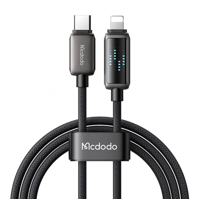 Nabíjací kábel Mcdodo USB-C na Lightning so zobrazovaním a rýchlym nabíjaním