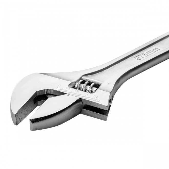 Nastaviteľný kľúč Deli Tools 15" Strieborný
